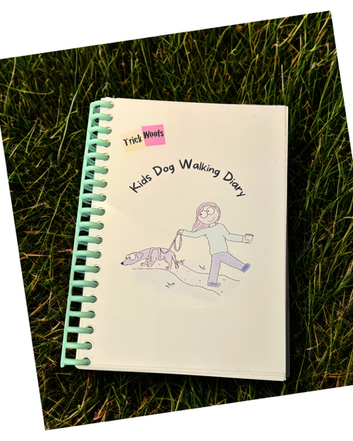 Kids 27 page dog walking diary